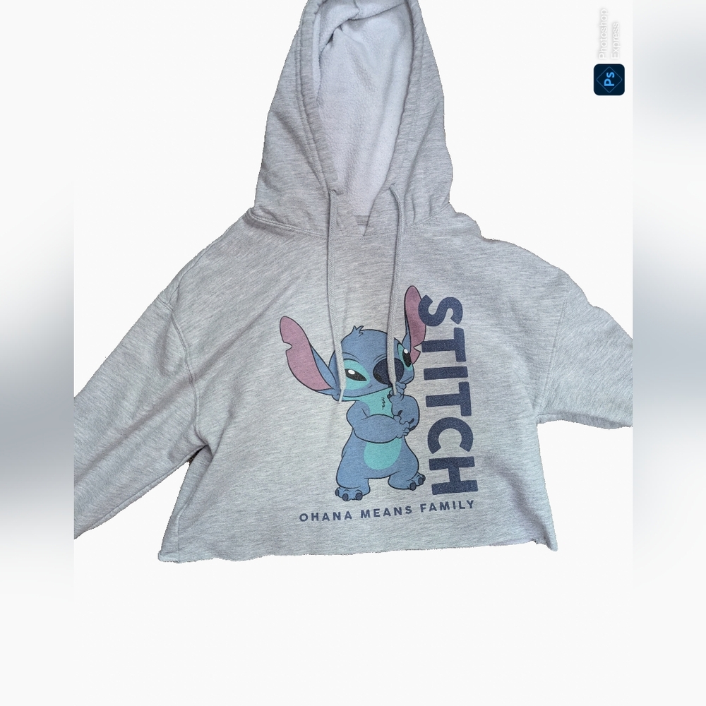 Lilo and Stitch Disney Licensed Crop Hoodie